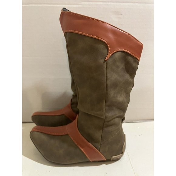 Disney Costume rava and the last dragon Kids Size 9/10 brown Dress Up Boot shoe - Picture 1 of 7